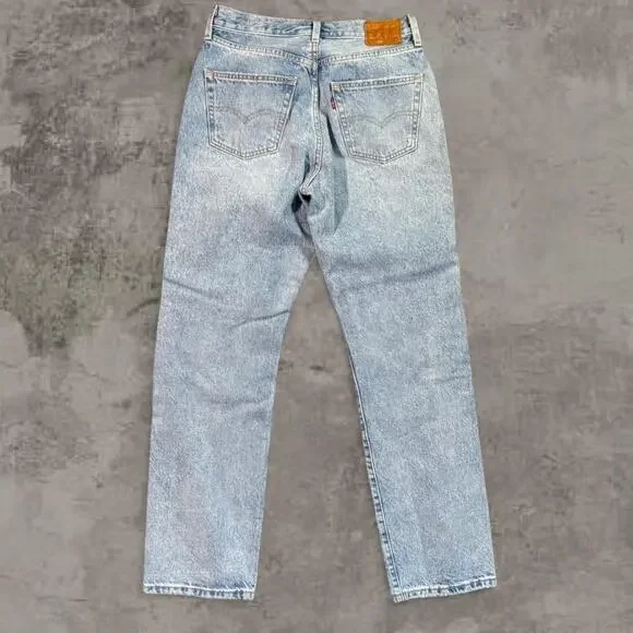 Levi's 501XX Women's Jeans 27x32 150th Anniversary Patchwork quilt button fly - Picture 4 of 8